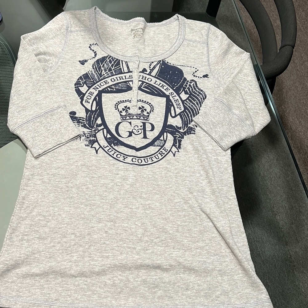 Grey 3/4 juicy couture T-shirt